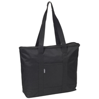 #1002DS-BLACK Wholesale Shopping Tote Bag - Case of 40 Tote Bags