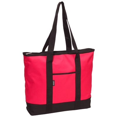 #1002DS-HOT PINK Wholesale Shopping Tote Bag - Case of 40 Tote Bags