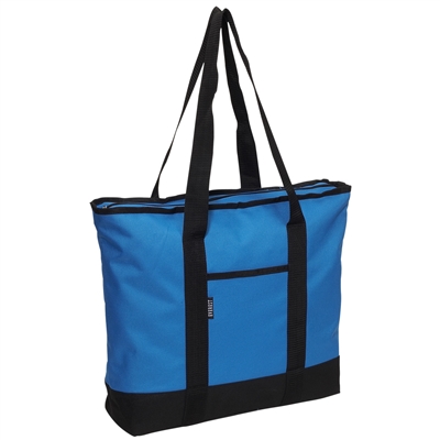 #1002DS-ROYAL BLUE Wholesale Shopping Tote Bag - Case of 40 Tote Bags