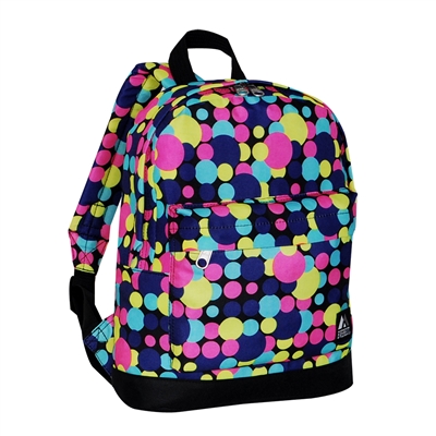 #10452P-MULTI DOT Wholesale Mini Kids Backpack - Case of 30 Backpacks