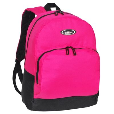 #1045A-HOT PINK Wholesale Backpack with Front Organizer - Case of 30 Backpacks