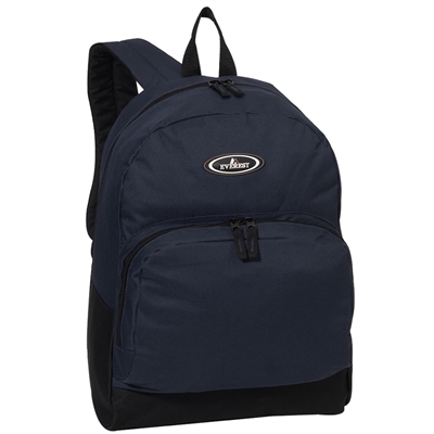 #1045A-NAVY Wholesale Backpack with Front Organizer - Case of 30 Backpacks