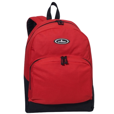 #1045A-RED Wholesale Backpack with Front Organizer - Case of 30 Backpacks