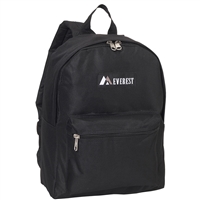 #1045K-BLACK Wholesale Basic Backpack - Case of 30 Backpacks