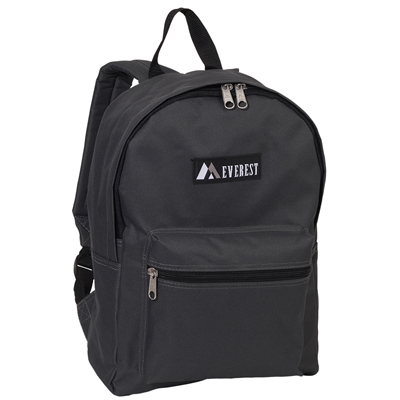 #1045K-CHARCOAL Wholesale Basic Backpack - Case of 30 Backpacks