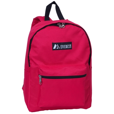 #1045K-HOT PINK Wholesale Basic Backpack - Case of 30 Backpacks