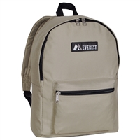 #1045K-KHAKI Wholesale Basic Backpack - Case of 30 Backpacks