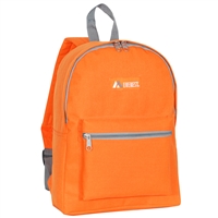 #1045K-ORANGE Wholesale Basic Backpack - Case of 30 Backpacks