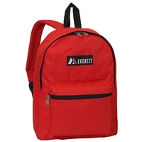 #1045K-RED Wholesale Basic Backpack - Case of 30 Backpacks