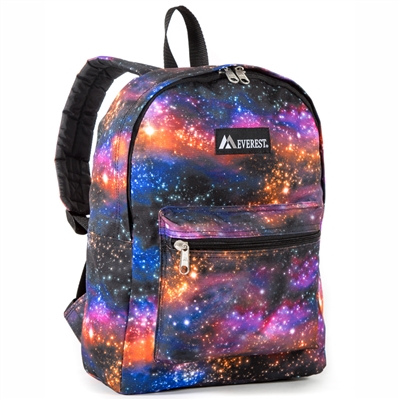 #1045KP-GALAXY Wholesale Basic Pattern Backpack - Case of 30 Backpacks