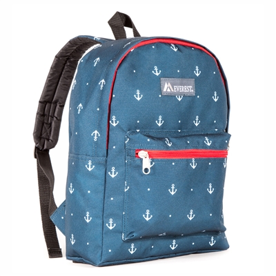 #1045KP-ANCHOR Wholesale Basic Pattern Backpack - Case of 30 Backpacks