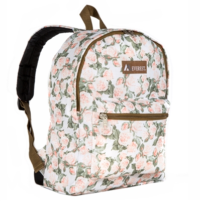 #1045KP-VINTAGE FLORAL Wholesale Basic Pattern Backpack - Case of 30 Backpacks