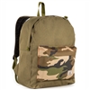 #2045CB-OLIVE/CAMO Wholesale Classic Color Block Backpack - Case of 30 Backpacks