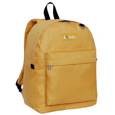 #2045CR-GOLD YELLOW Wholesale Classic Backpack - Case of 30 Backpacks