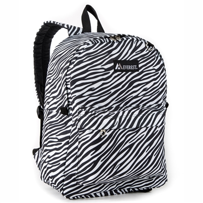 #2045P-ZEBRA Wholesale Classic Pattern Backpack - Case of 30 Backpacks