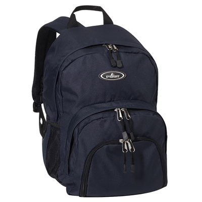 #2045W-NAVY Wholesale Sporty Backpack - Case of 30 Backpacks