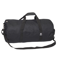 #23P-BLACK Wholesale 23-inch Round Duffel Bag - Case of 40 Duffel Bags