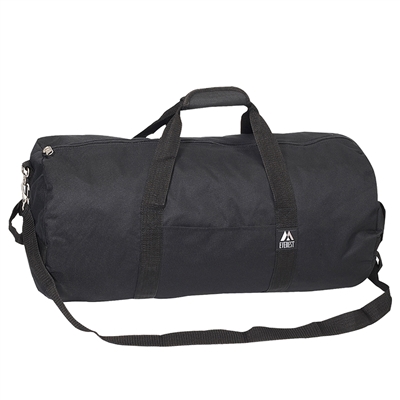 #23P-BLACK Wholesale 23-inch Round Duffel Bag - Case of 40 Duffel Bags