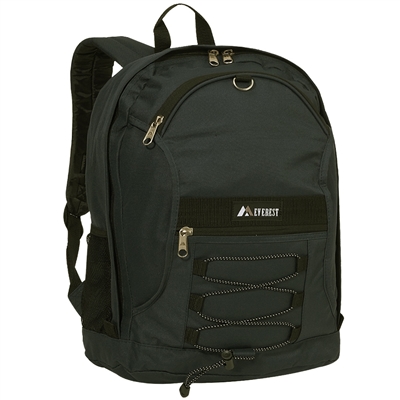 #3045SH-BLACK Wholesale Two-Tone Backpack - Case of 30 Backpacks