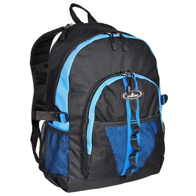 #3045W-ROYAL BLUE/BLUE/BLACK Wholesale Large Storage Backpack - Case of 30 Backpacks