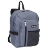 #5045SC-DARK GRAY Wholesale Backpack with Front Mesh Pocket - Case of 30 Backpacks