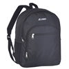#6045-BLACK Wholesale Backpack with Side Mesh Pocket - Case of 30 Backpacks