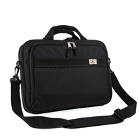 #766PU-BLACK Wholesale Slim Briefcase - Case of 20 Briefcases