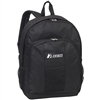 #BP2072-BLACK Wholesale Backpack with Front & Side Pockets - Case of 30 Backpacks