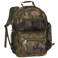 #C3045R-CAMO Wholesale Oversized Woodland Camo Backpack - Case of 20 Backpacks