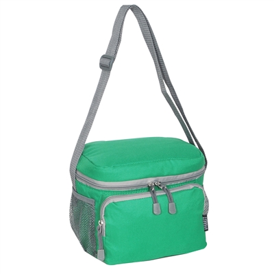 #CB6-EMERALD GREEN Wholesale Cooler / Lunch Bag - Case of 20 Lunch Bags