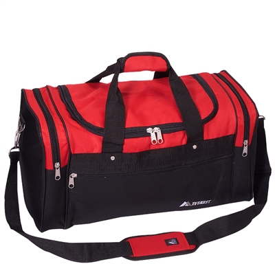 #S219-RED Wholesale 22-inch Sports Duffel Bag - Case of 20 Duffel Bags