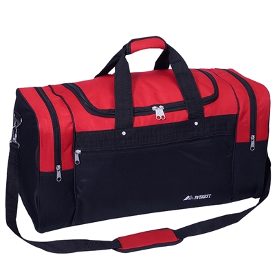 #S219L-RED Wholesale 26-inch Sports Duffel Bag - Case of 20 Duffel Bags