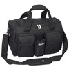#S223-BLACK Wholesale 18-inch Gym Bag with Wet Pocket - Case of 20 Gym Bags