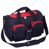 #S223-RED Wholesale 18-inch Gym Bag with Wet Pocket - Case of 20 Gym Bags