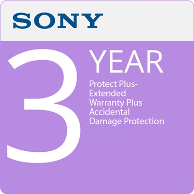 Sony Protect Plus with Accidental Damage Protection for Photo/Video Cameras and Lenses (3-Years, $10,000-$12,499.99)