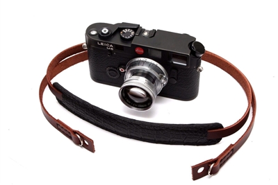 Decrypto Handmade Exotic Matte Black Alligator Leather Camera Strap 48"  26179