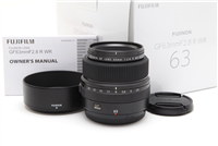 Mint Fuji FUJIFILM GF 63mm f2.8 R WR Lens with Hood, Case, & Box (Demo) #33610