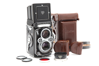 Rollei Rolleiflex 3.5F Xenotar TLR Camera with Hood, Red Filter, & Case #35355