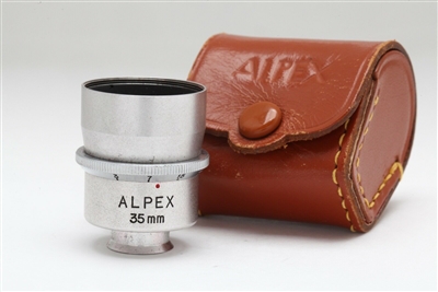 Excellent Alpex 35mm Viewfinder with Case #36918