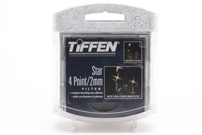New Old Stock Tiffen 58mm Star 4 Point 2mm Filter with Case & Box #37844