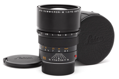 Leica APO-Summicron-M 90mm f2 ASPH. Lens with Case #37953