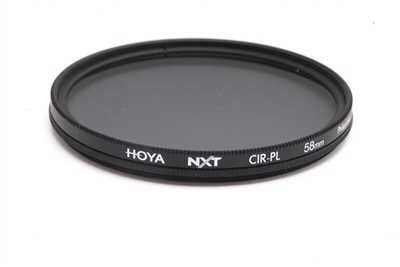 Very Clean Hoya 58mm NXT Circular Polarizer Filter #38070