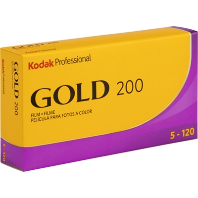 Kodak Professional Gold 200 Color Negative Film (120 Film, 1 Roll)