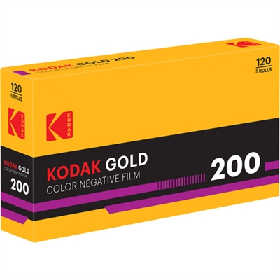 Kodak Professional Gold 200 Color Negative Film (120 Film, 1 Roll)
