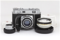 Kodak Retina IIIc 35mm Camera with 35mm f5.6, 50mm f2, & 80mm f4 Lenses #40178