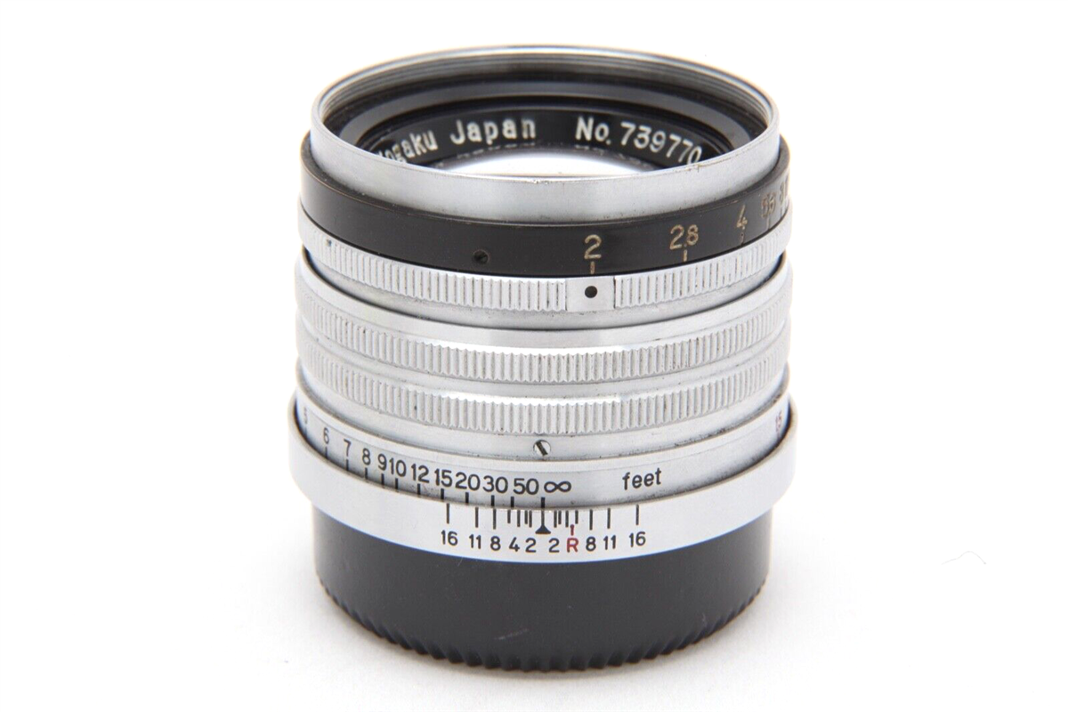 Nikon Nikkor-HC 5cm f2 L39 Manual Focus Rangefinder Lens (Black