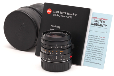 Leica Super-Elmar-M 21mm f3.4 ASPH. Lens (6-Bit, MFR#11145) with Case #40792