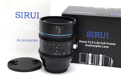 Mint Sirui 35mm T2.9 1.6x Full-Frame Anamorphic Lens (Canon RF) with Box #41857