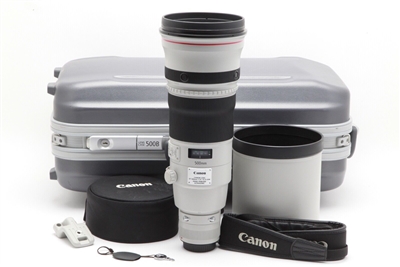 Very Clean Canon EF 500mm f4 L IS II USM Lens with Hood, Case, & Box #41859
