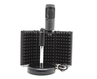 Audio-Technica AT2020 Cardioid Condenser Microphone (Black) with Stand #42663